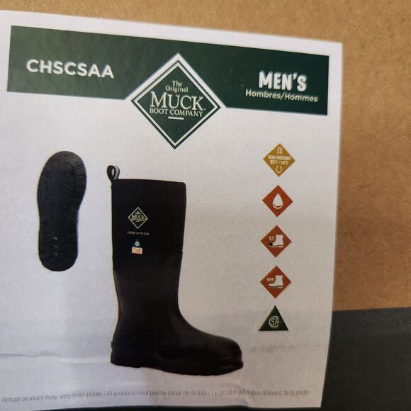 Muck Boot Steel Toe Work Boots – Men’s Size 12, Puncture Resistant, Waterproof - Picture 7 of 11